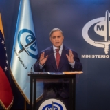 Fotografía de archivo, tomada el pasado 26 de enero, en la que se registró al fiscal general de Venezuela, Tarek William Saab, durante una rueda de prensa, en la sede principal del Ministerio Publico, en Caracas (Venezuela). EFE/Miguel Gutierrez