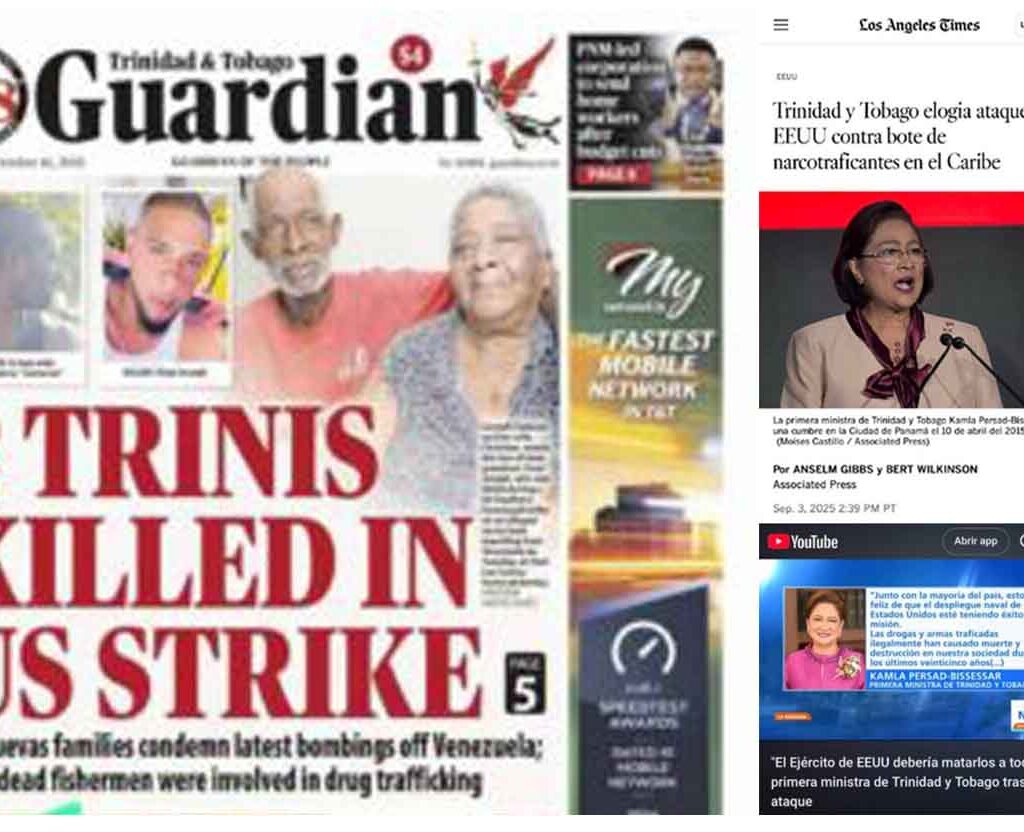 Delcy Rodríguez: “Profecía autocumplida” de Kamla Persad tras ataques de EEUU en el Caribe