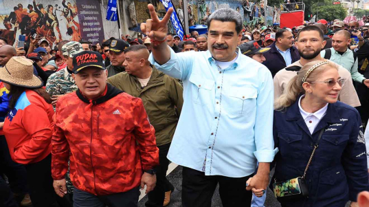 Presidente Maduro lidera marcha