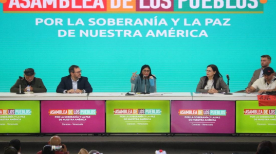 Vicepresidenta Delcy Rodríguez clausura Asamblea de los Pueblos por la Soberanía de Nuestra América