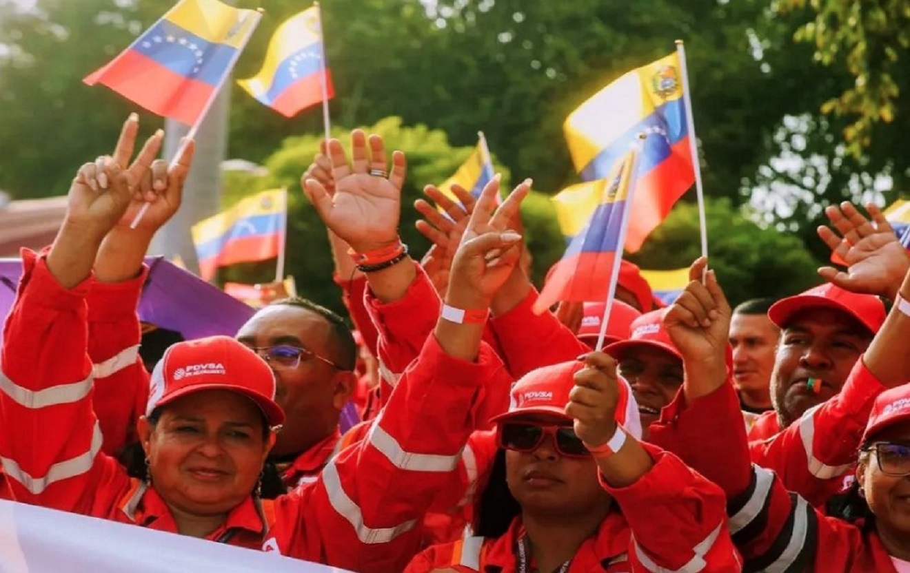 Trabajadores petroleros marchan en respaldo a Proyecto de Reforma de Ley Orgánica de Hidrocarburos