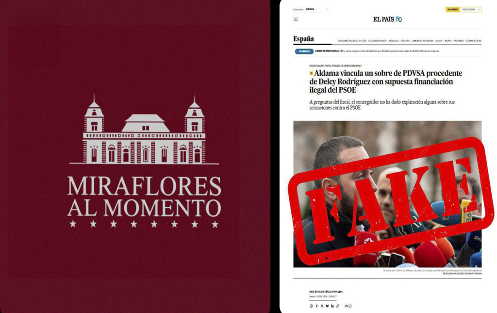 Venezuela desmiente Fake News de medios españoles contra Delcy Rodríguez sobre supuestas financiaciones ilegales