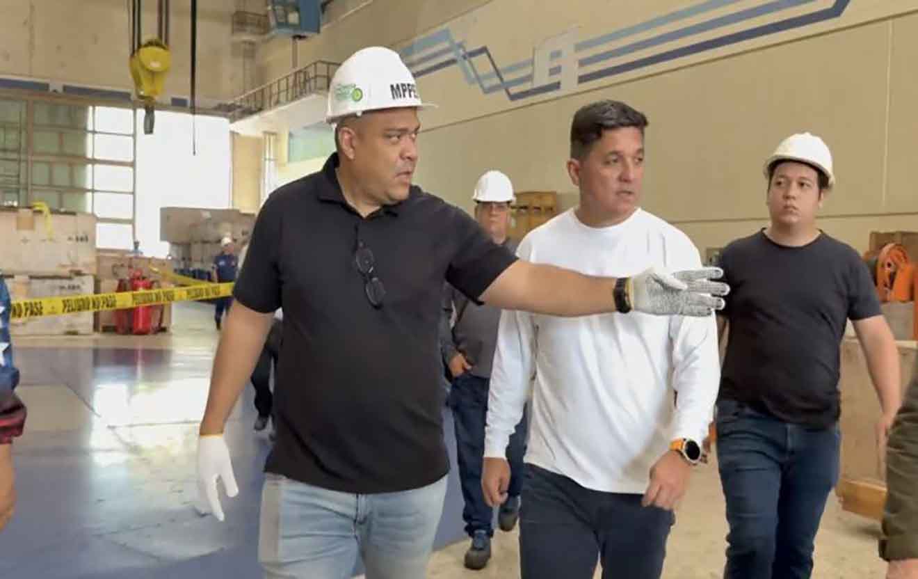 inspecciona avances en la Central Hidroeléctrica Leonardo Ruiz Pineda