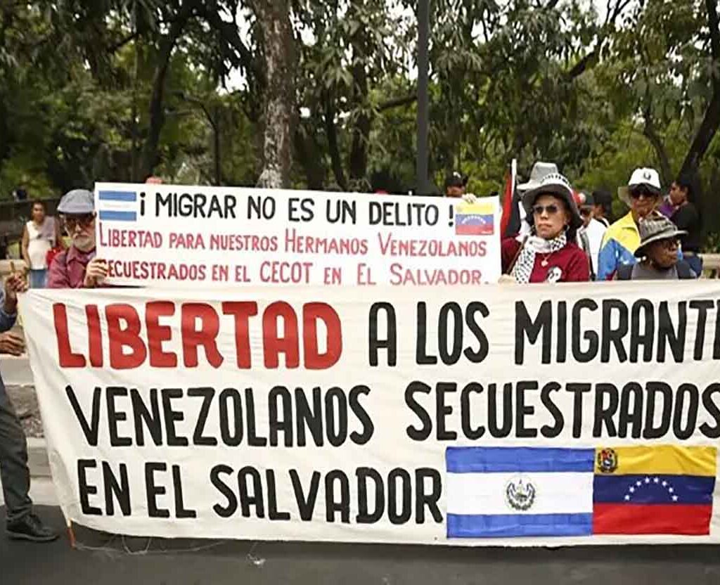 Gran marcha en Caracas exige libertad de niños venezolanos secuestrados en EE.UU.