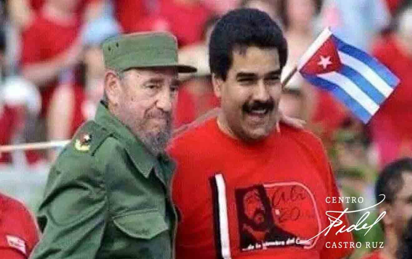 Fidel y Maduro